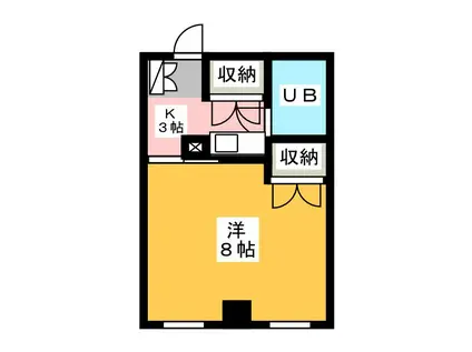 M.MAISON(1K/3階)の間取り写真