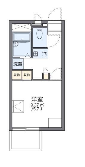 レオパレス岡本(1K/2階)の間取り写真
