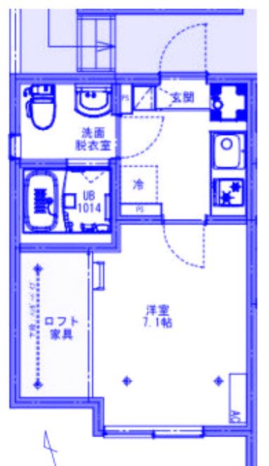 KLEIS春日部III(1K/3階)の間取り写真