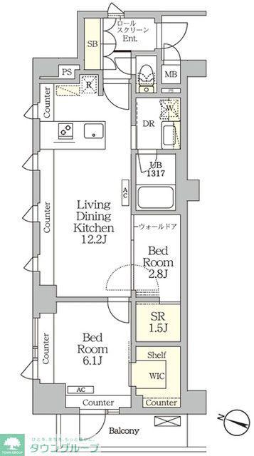 AIFLAT明大前(2SLDK/2階)の間取り写真