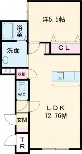 コスモKITANO(1LDK/2階)の間取り写真