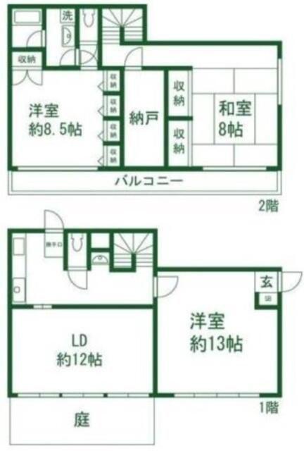西大久保イレブン(3SLDK/2階)の間取り写真