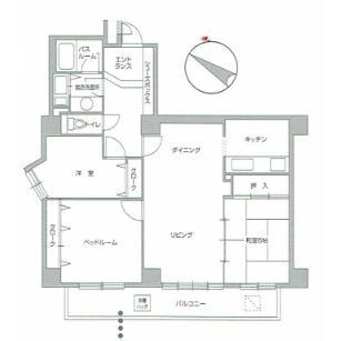 ガーデンテラス函館(3LDK/2階)の間取り写真