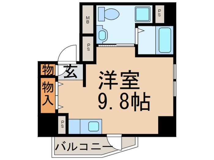 リーヴァ溝の口(ワンルーム/3階)の間取り写真