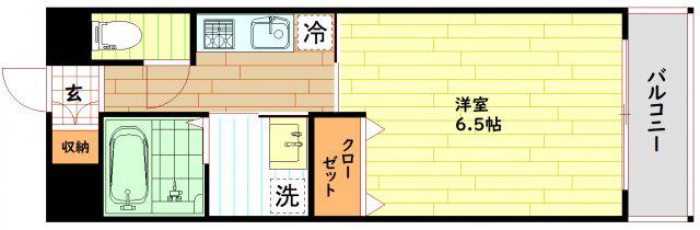 エスライズ桜ノ宮II(1K/3階)の間取り写真