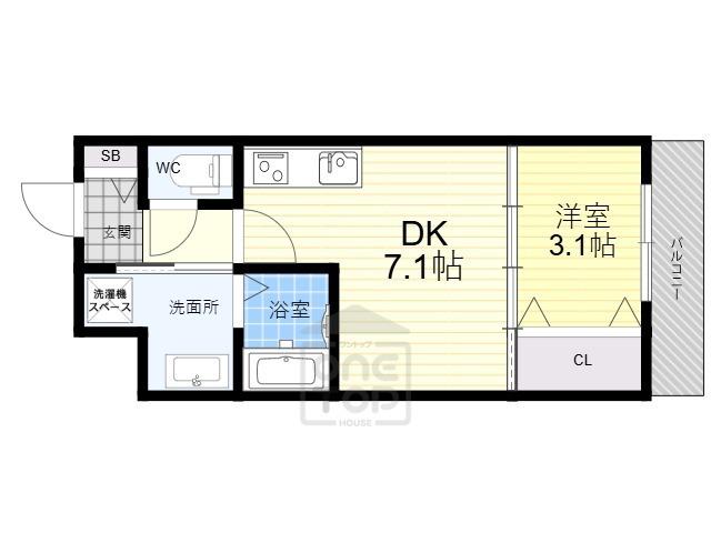 TOM-SOYA(1DK/1階)の間取り写真
