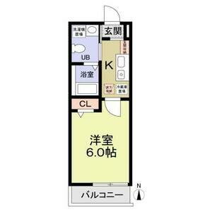 パルトネール綱島1(1K/2階)の間取り写真