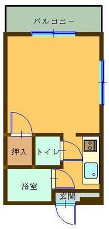 武ステーションビル(ワンルーム/2階)の間取り写真