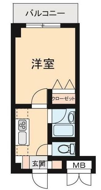エコロジー高井戸プロセンチュリー(1K/3階)の間取り写真