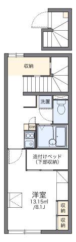 レオパレスパピヨンA(1K/2階)の間取り写真