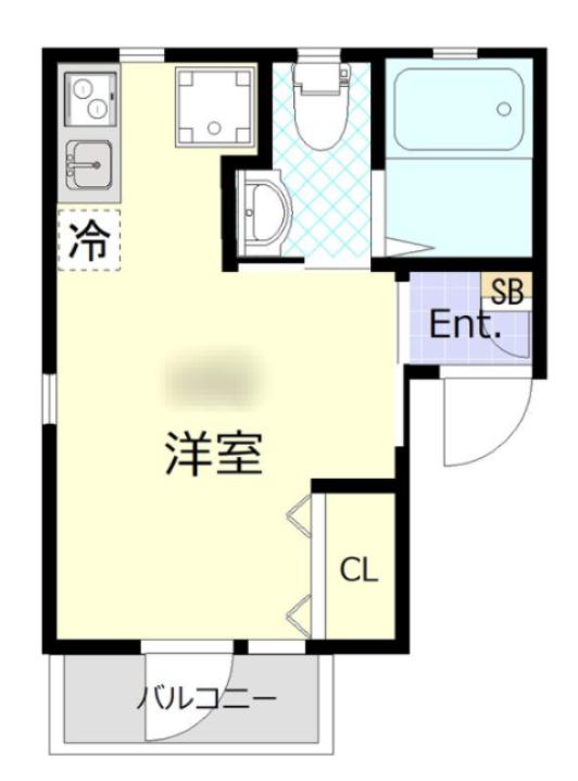 CITYPOPSUMIYOSHI(ワンルーム/1階)の間取り写真