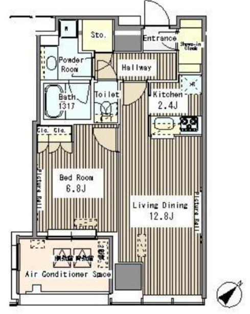 MY TOWER RESIDENCE(1LDK/18階)の間取り写真