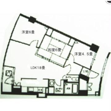 ドムス富岡II(3LDK/7階)の間取り写真
