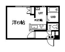 ピュアライフ緑ヶ丘(1K/1階)の間取り写真