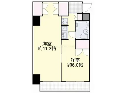 スプランドゥール中山下(2K/8階)の間取り写真