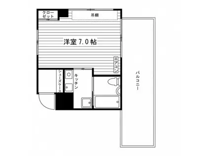 アルファ千駄木(ワンルーム/7階)の間取り写真