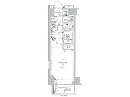 グラントゥルース赤羽プレミオ(1K/7階)の間取り写真