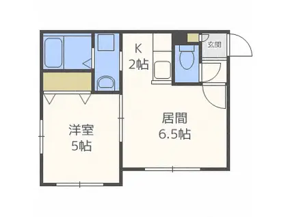 ル・ファールN18(1LDK/3階)の間取り写真