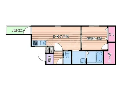 フジパレス瑞光番館(1DK/1階)の間取り写真