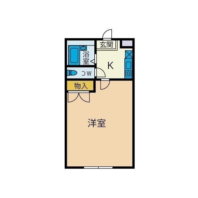 エクセレントハイツ(1K/2階)の間取り写真