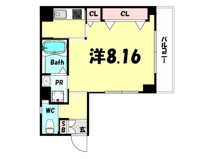 MAISON DU ETOILES(1K/5階)の間取り写真