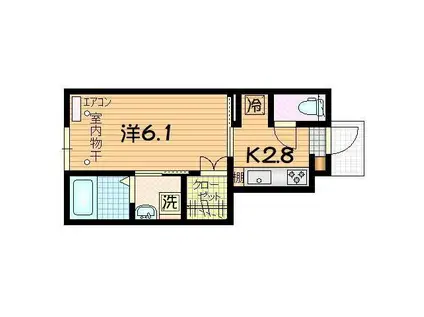 COTAN(1K/1階)の間取り写真