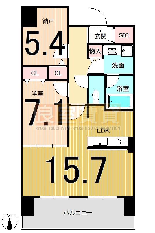 さくらHILLS ROKUBAN PLATINUM RESIDENCE(2LDK/5階)の間取り写真