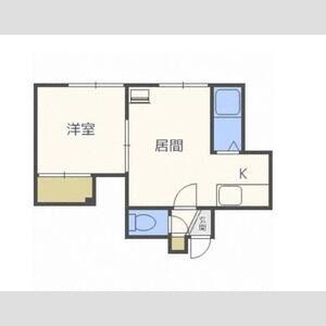 PALMHILL麻生・I(1DK/2階)の間取り写真