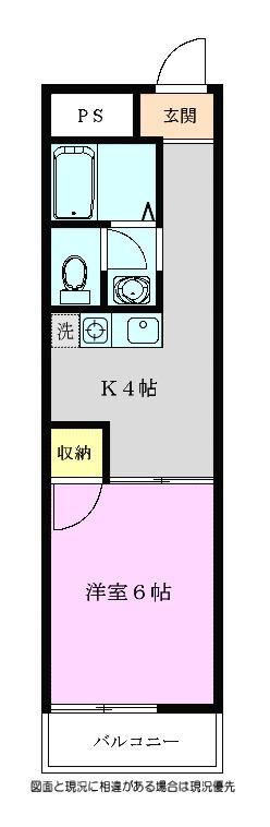 昌和コーポ(1K/2階)の間取り写真