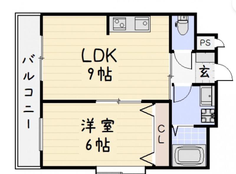 チャペルコンサート(1LDK/7階)の間取り写真