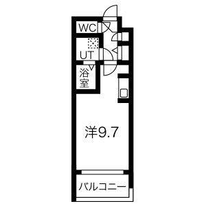エクセレンシア天神(ワンルーム/7階)の間取り写真
