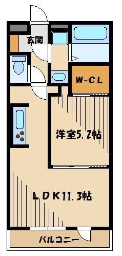 M&SKOWAII(1LDK/2階)の間取り写真