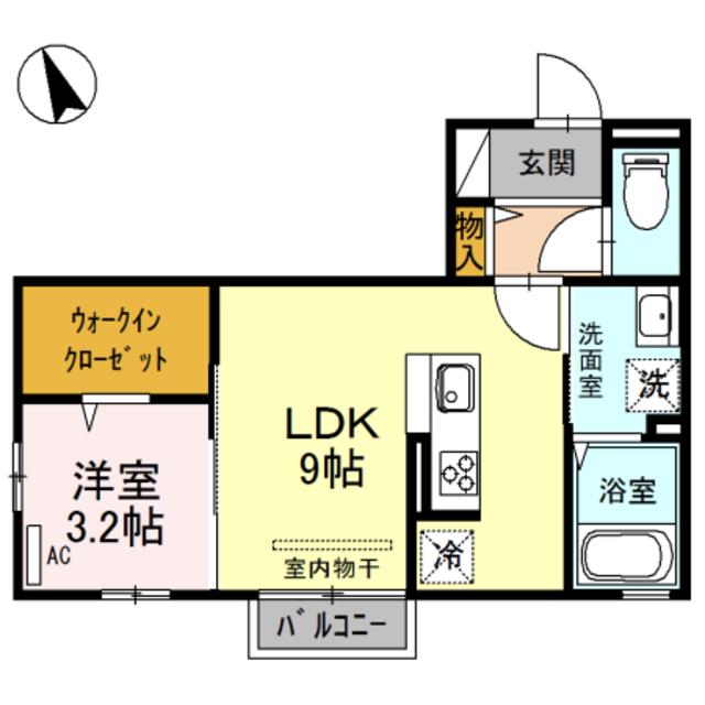 アーバンヴィラ(1LDK/2階)の間取り写真