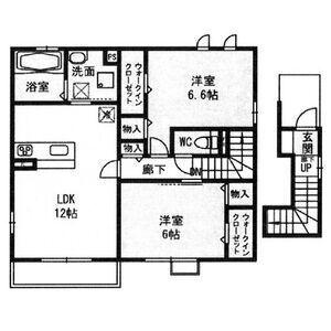 AGAPANTHUS A棟 A(2LDK/2階)の間取り写真
