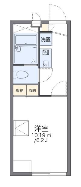 レオパレスベルデ青葉(1K/2階)の間取り写真