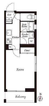 THE CLASS EX RESIDENCE(1K/3階)の間取り写真