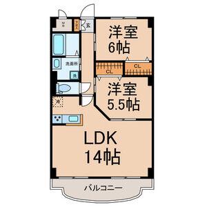 アヴァンセ・M(2LDK/1階)の間取り写真
