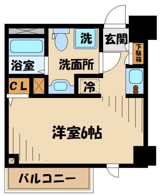 NーSTAGE TOYODA(1K/6階)の間取り写真