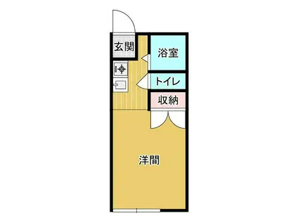 コーポケイII(ワンルーム/1階)の間取り写真