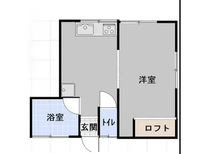 大谷口北町マンション(1DK/2階)の間取り写真