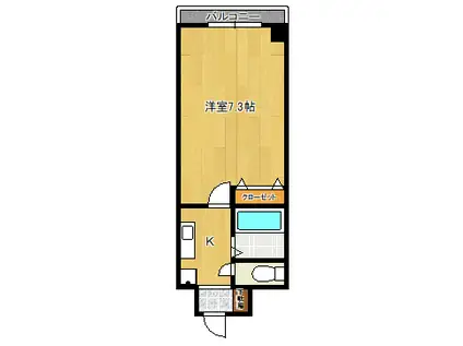 カサ デ カンティーナ(1K/6階)の間取り写真