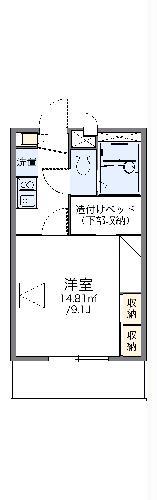 レオパレス川添(1K/1階)の間取り写真