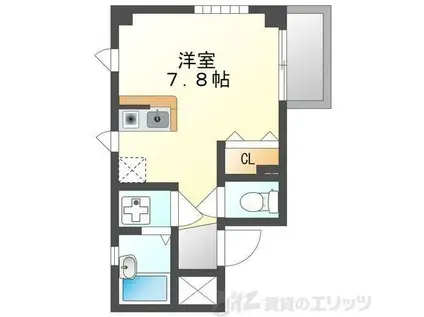 サンキャッスル菅原(ワンルーム/3階)の間取り写真