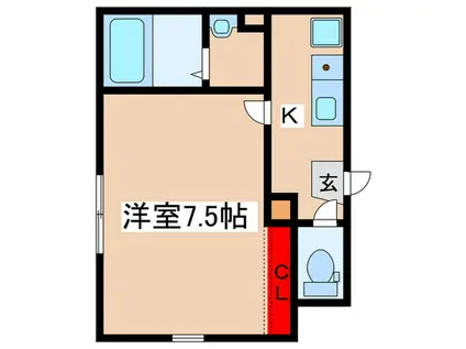 NOVENA HILLS(1K/3階)の間取り写真