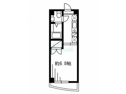 FSC新宿マンション(1K/3階)の間取り写真
