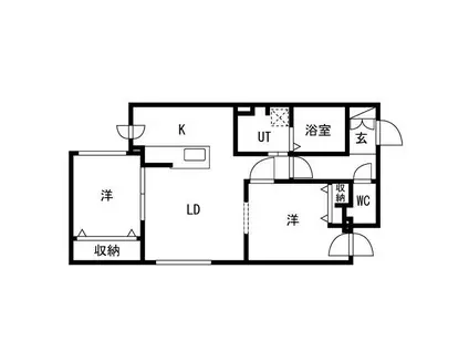 NEXT AVE.KOTONI(2LDK/2階)の間取り写真