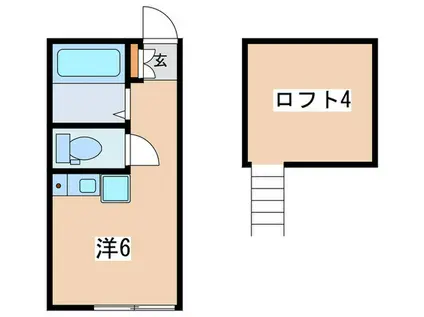 NOCE白楽(ワンルーム/1階)の間取り写真