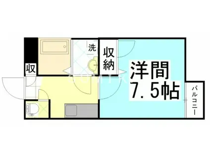 アベニュー大供(1K/3階)の間取り写真