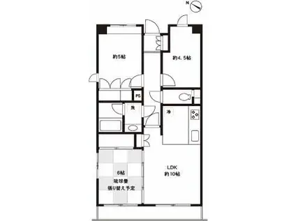 パークノヴァ南町田(3LDK/3階)の間取り写真
