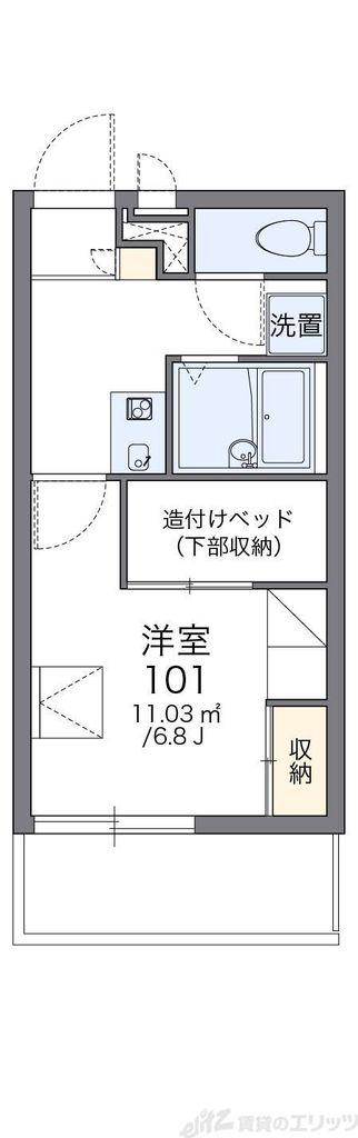 レオパレスSAKAE(1K/3階)の間取り写真
